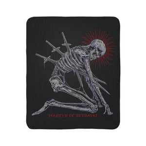 Martyr of Betrayal Fleece Sherpa Blanket