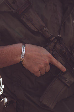 Fear No Man Aluminum Cuff
