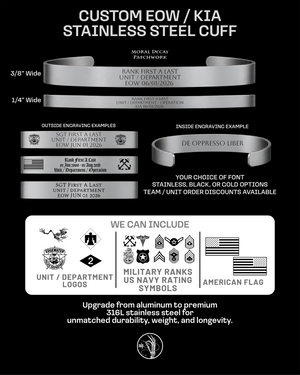 Custom EOW/KIA Stainless Steel Cuff