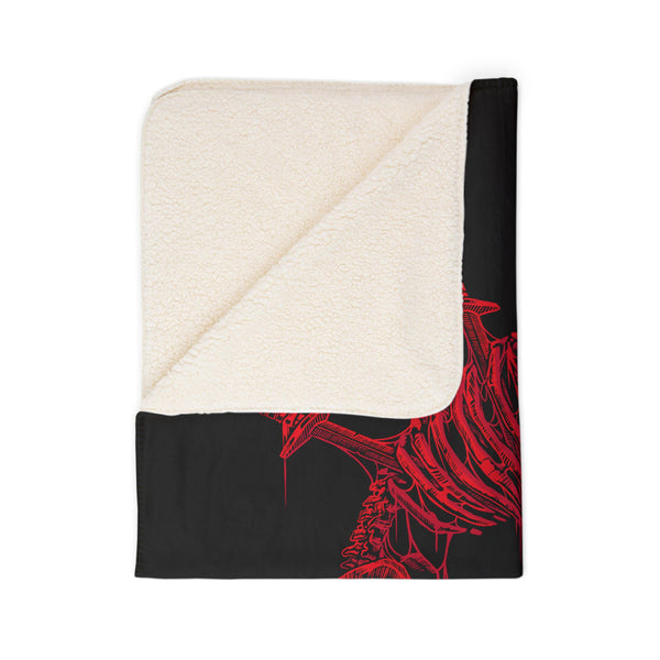 Devil's Due Fleece Sherpa Blanket