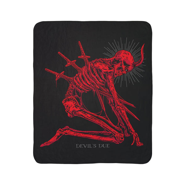 Devil's Due Fleece Sherpa Blanket
