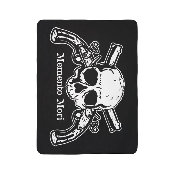 Memento Mori Fleece Sherpa Blanket