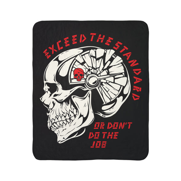Exceed the Standard Fleece Sherpa Blanket