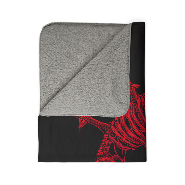 Devil's Due Fleece Sherpa Blanket