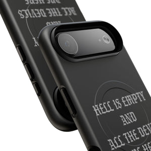 Hell is Empty (Gray) Tough Magnetic Phone Case - iPhone