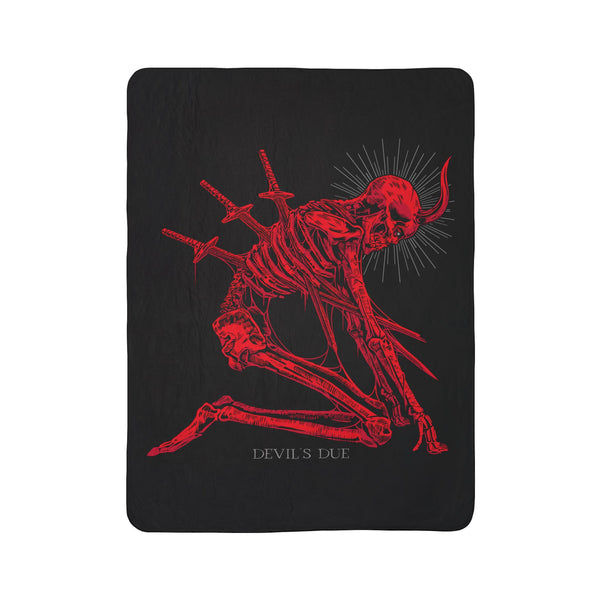 Devil's Due Fleece Sherpa Blanket