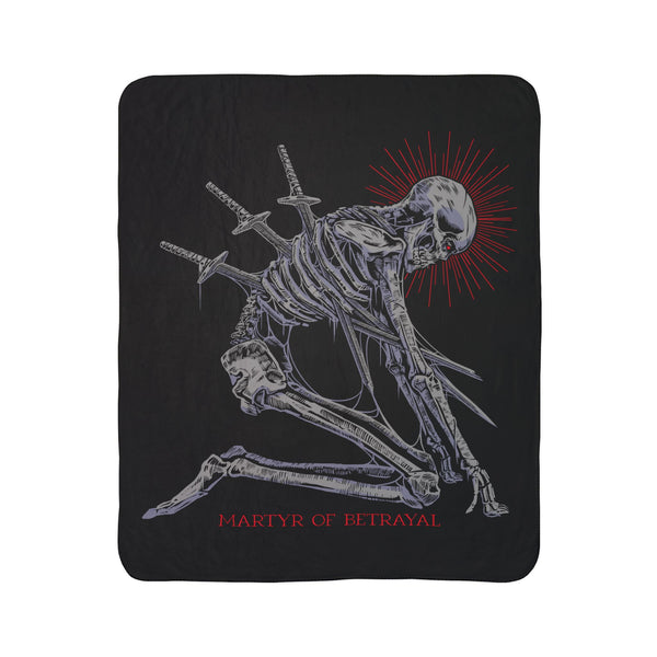 Martyr of Betrayal Fleece Sherpa Blanket