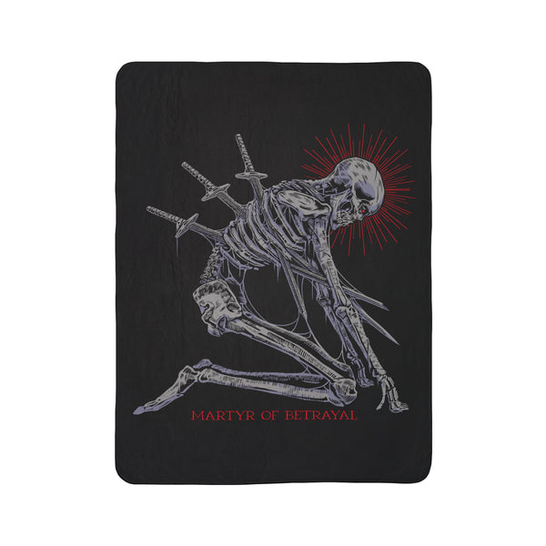 Martyr of Betrayal Fleece Sherpa Blanket