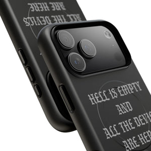 Hell is Empty (Gray) Tough Magnetic Phone Case - iPhone