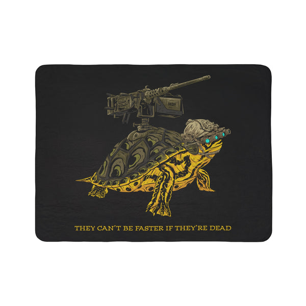 War Turtle Fleece Sherpa Blanket