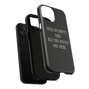 Hell is Empty (Gray) Tough Magnetic Phone Case - iPhone