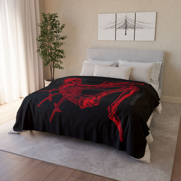 Devil's Due Fleece Sherpa Blanket