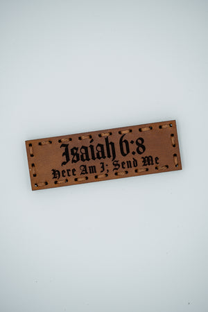 Isaiah 6:8 Leather Patch