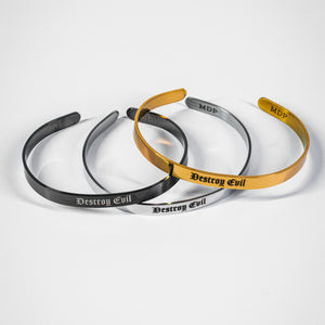 Destroy Evil Stainless Steel Cuff