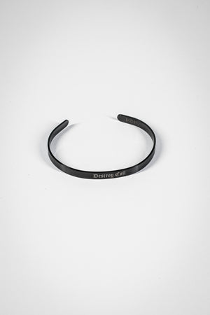 Destroy Evil Stainless Steel Cuff