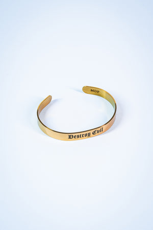Destroy Evil Stainless Steel Cuff