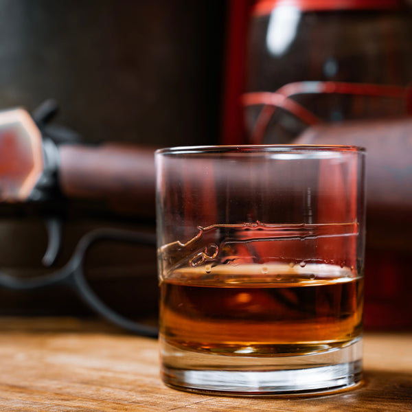 LEVER ACTION RIFLE BOURBON GLASS