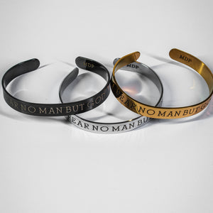 Fear No Man Stainless Steel Cuff