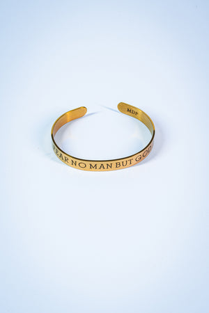 Fear No Man Stainless Steel Cuff