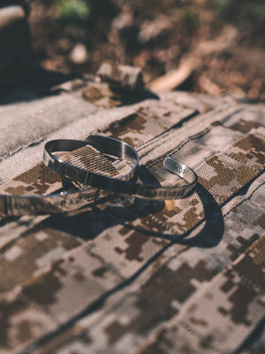 Fear No Man Stainless Steel Cuff