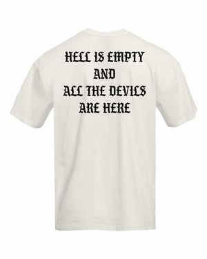 Hell is Empty Oversized Heavyweight T-shirt