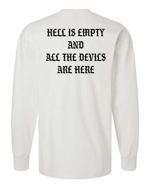 Hell is Empty Oversized Heavyweight Long Sleeve Shirt