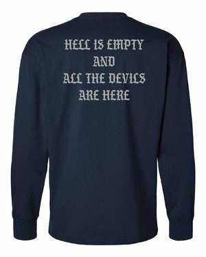 Hell is Empty Oversized Heavyweight Long Sleeve Shirt