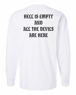 Hell is Empty Oversized Heavyweight Long Sleeve Shirt
