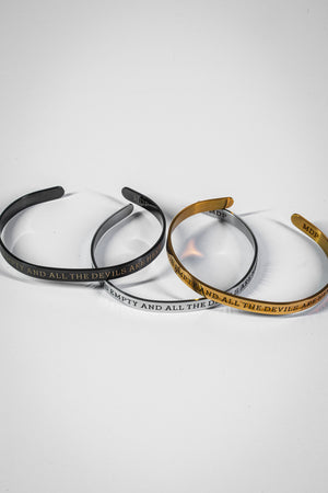 Hell is Empty Stainless Steel Cuff