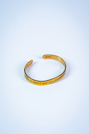 Hell is Empty Stainless Steel Cuff