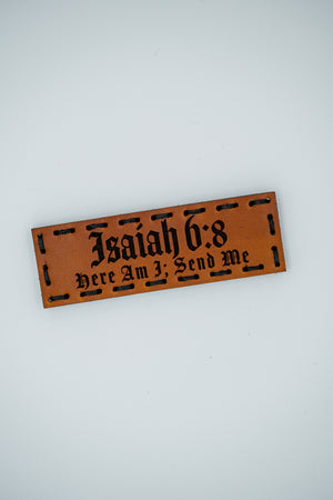 Isaiah 6:8 Leather Patch