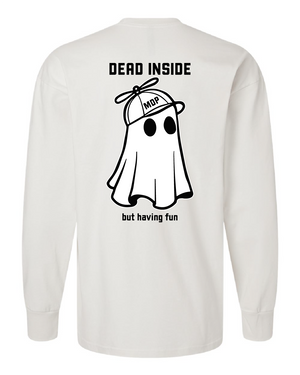 Dead Inside Oversized Heavyweight Long Sleeve Shirt