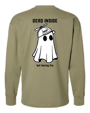 Dead Inside Oversized Heavyweight Long Sleeve Shirt
