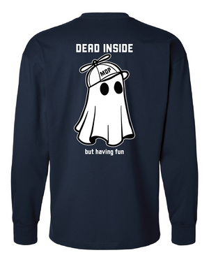 Dead Inside Oversized Heavyweight Long Sleeve Shirt