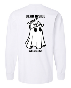 Dead Inside Oversized Heavyweight Long Sleeve Shirt