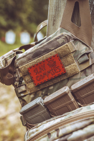 Slay Commies Leather Patch