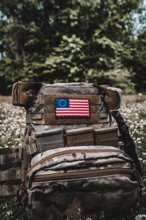 Betsy Ross Flag Leather Patch