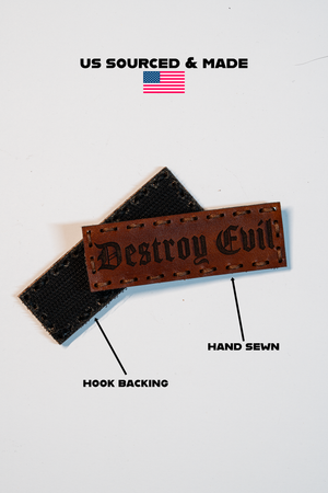 Destroy Evil Leather Patch