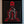 Framed canvas art with a red and black design of a figure on a throne, featuring the logo 'mdp'.