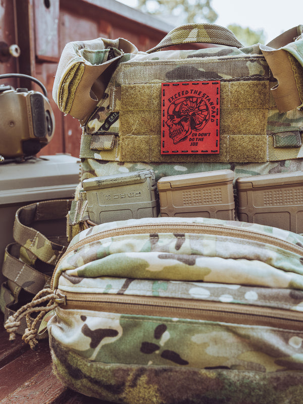 Exceed the Standard Leather Patch