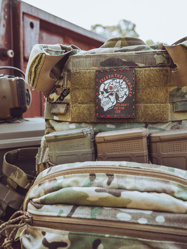 Exceed the Standard Leather Patch