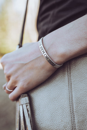 Fear No Man Aluminum Cuff