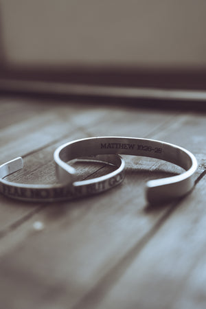 Fear No Man Aluminum Cuff