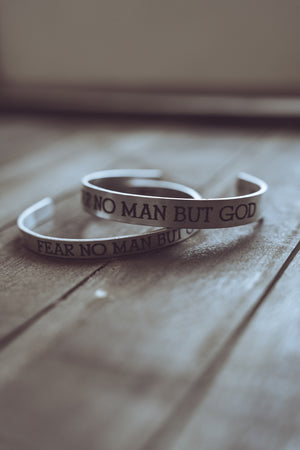 Fear No Man Aluminum Cuff