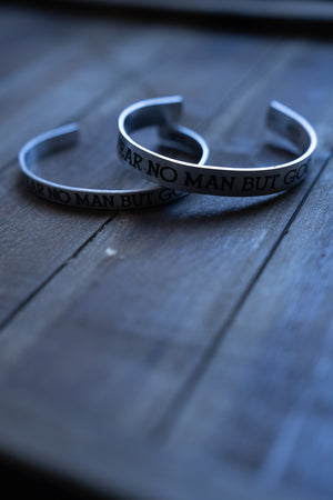 Fear No Man Aluminum Cuff