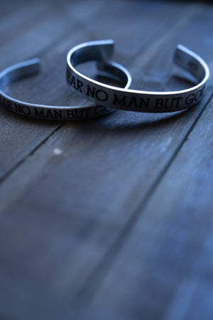 Fear No Man Aluminum Cuff