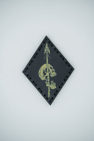 Pierced Leather Patch UV Print