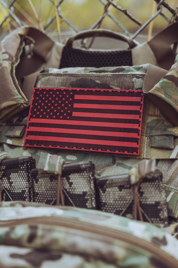 American Flag Leather Patch