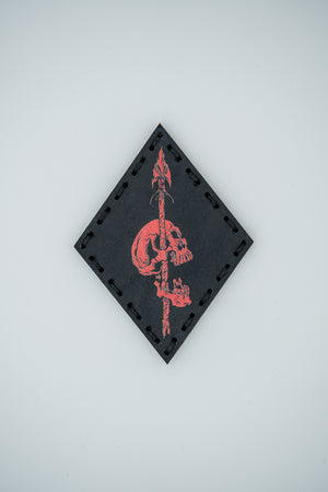 Pierced Leather Patch UV Print