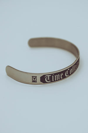 Time Collects Its Debt Stainless Steel Cuff